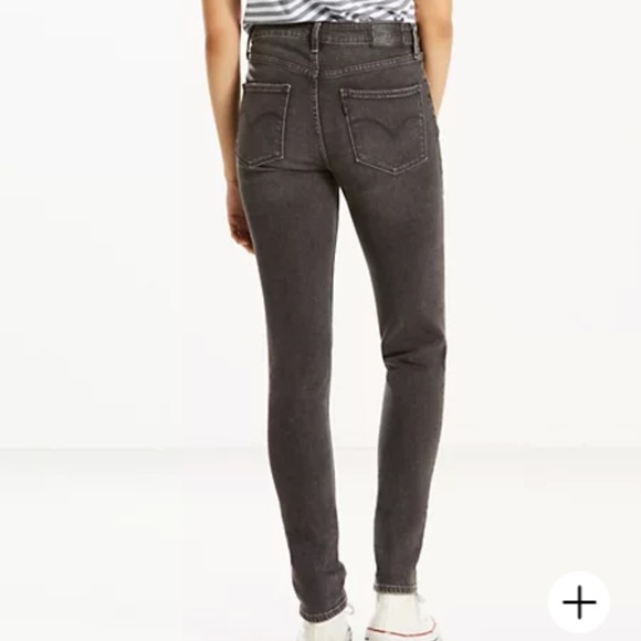 Levi’s 721 HighWaisted Jeans (Grey/Black w/ rips) - Picture 2 of 12